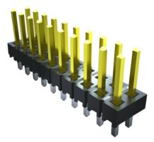 TSW-120-14-G-D . - Pin Header, Board-to-Board, 2.54 mm, 2 Rows, 40 Contacts, Through Hole, TSW - SAMTEC