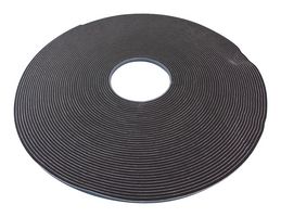 MP005140 - Foam Tape, Single Sided, PVC (Polyvinyl Chloride), Black, 12 mm x 25 m - MULTICOMP PRO