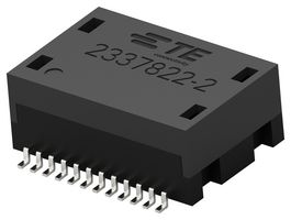 2337822-2 - Transformer, LAN, Modular Jack Filter, 1 Port, 10/100/1000 Base-T, -40°C to 105°C, Surface Mount - TE CONNECTIVITY