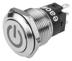 82-5151.2000.B002 - Vandal Resistant Switch, Engraved, Standby, 82, 19 mm, SPDT, Maintained, Round Flush - EAO