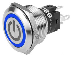 82-6151.2123.B002 - Vandal Resistant Switch, Engraved, Standby, 82, 22 mm, SPDT, Maintained, Round Flush - EAO