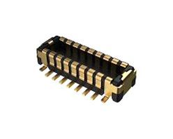101P014FB110 - Mezzanine Connector, Header, 0.35 mm, 2 Rows, 14 Contacts, Surface Mount, Copper Alloy - AMPHENOL COMMUNICATIONS SOLUTIONS