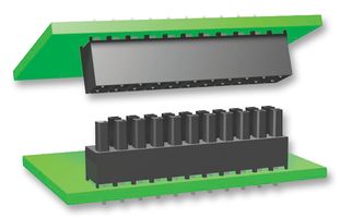 IPS1-105-01-S-D-VS . - PCB Receptacle, Board-to-Board, 2.54 mm, 2 Rows, 10 Contacts, Surface Mount, IPS1 - SAMTEC