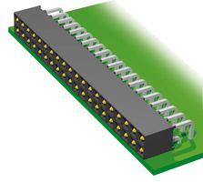 IPT1-120-01-L-D-RA . - Pin Header, Board-to-Board, 2.54 mm, 2 Rows, 40 Contacts, Through Hole Right Angle, IPT1 - SAMTEC