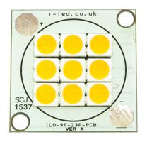 ILO-LP09-S270-SC201. - UV Emitter Module, 9 Chip, 270 nm to 290 nm, 1.35 W, 130° (+/- 65°), Square PCB, M3 Heatsink Mount - INTELLIGENT LED SOLUTIONS
