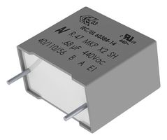 R474N333050A1KV057 - Safety Capacitor, Metallized PP, Radial Box - 2 Pin, 0.33 µF, ± 10%, X1, Through Hole - KEMET