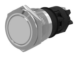 82-6152.1000 - Vandal Resistant Switch, Series 82, 22.3 mm, SPDT, Momentary, Round Flush, Natural - EAO