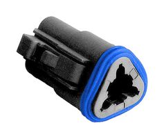 PX0100S03BK - Automotive Connector, PX0 Series, Straight Plug, 3 Contacts, Crimp Socket - Contacts Not Supplied - BULGIN LIMITED