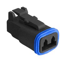 PX0105S02GY - Automotive Connector, PX0 Series, Straight Plug, 2 Contacts, Crimp Socket - Contacts Not Supplied - BULGIN LIMITED