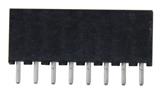 SQT-108-01-F-S - PCB Receptacle, Board-to-Board, Wire-to-Board, 2 mm, 1 Rows, 8 Contacts, Through Hole Mount - SAMTEC