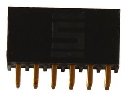SSW-106-01-G-T - PCB Receptacle, Board-to-Board, 2.54 mm, 3 Rows, 18 Contacts, Through Hole Mount, SSW - SAMTEC
