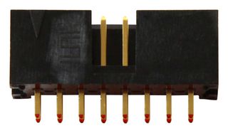 TSS-108-01-G-D - Pin Header, Boxed, Board-to-Board, 2.54 mm, 2 Rows, 16 Contacts, Through Hole, Flex Stack TSS - SAMTEC