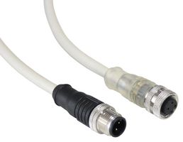 PXPPNP12FBF04AFI003PUR - Sensor Cable, M12 Receptacle, M12 Plug, 4 Positions, 300 mm, 11.8 ", PXP - BULGIN LIMITED