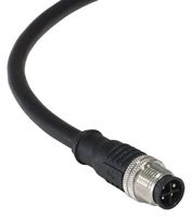 PXPTPU12FIM04SCL010PUR - Sensor Cable, M12 Plug, Free End, 4 Positions, 1 m, 3.3 ft, PXP - BULGIN LIMITED