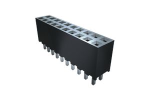SQT-109-01-F-S - PCB Receptacle, Board-to-Board, Wire-to-Board, 2 mm, 1 Rows, 9 Contacts, Through Hole Mount - SAMTEC