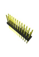 MTSW-110-09-L-D-430-RA - Pin Header, Board-to-Board, Wire-to-Board, 2.54 mm, 2 Rows, 20 Contacts, Through Hole Right Angle - SAMTEC
