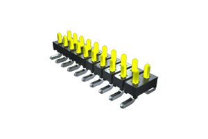 TMM-103-01-G-S-RA - Pin Header, Board-to-Board, 2 mm, 1 Rows, 3 Contacts, Through Hole Right Angle, TMM - SAMTEC