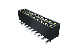 IPT1-105-08-L-D - Pin Header, Board-to-Board, 2.54 mm, 2 Rows, 10 Contacts, Through Hole, IPT1 - SAMTEC