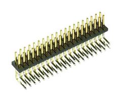 M50-3902042 - Pin Header, Right Angle, Board-to-Board, 1.27 mm, 2 Rows, 40 Contacts, Through Hole Right Angle - HARWIN