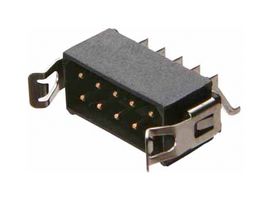 M80-6661242 - Pin Header, Wire-to-Board, 2 mm, 2 Rows, 12 Contacts, Surface Mount Right Angle - HARWIN