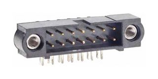 M80-5301442 - Pin Header, Dual in Line, Wire-to-Board, 2 mm, 2 Rows, 14 Contacts, Through Hole Right Angle - HARWIN