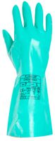 3019 - Chem Max Flock Lined Nitrile Chemical Gauntlet, Green Large - AURELIA