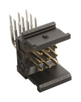 02519091102 - Pin Header, C9 Module, Board-to-Board, 2.54 mm, 3 Rows, 9 Contacts, Through Hole Right Angle - HARTING