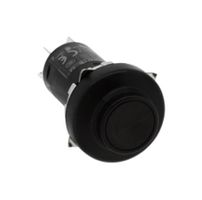 MW1B-A12B - Pushbutton Switch, MW, 22 mm, DPDT, Maintained, Round Flush, Black - IDEC