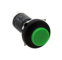 MW1B-A12G - Pushbutton Switch, MW, 22 mm, DPDT, Maintained, Round Flush, Green - IDEC
