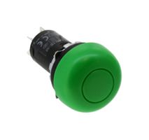 MW1B-A32G - Pushbutton Switch, MW, 22 mm, DPDT, Maintained, Mushroom, Green - IDEC