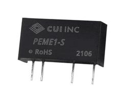 PEME1-S12-S3-S - Isolated Through Hole DC/DC Converter, ITE, 1:1, 1 W, 1 Output, 3.3 V, 303 mA - CUI