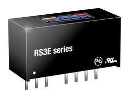 RS3E-0505S/H3 - Isolated Through Hole DC/DC Converter, ITE, 2:1, 3 W, 1 Output, 5 V, 600 mA - RECOM POWER