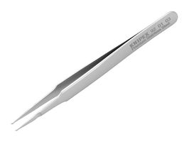 92 01 03 - Tweezers, SMD Handling, Precision, Straight, Paddle, 120 mm, Stainless Steel - KNIPEX