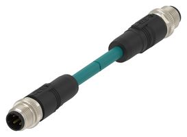 TAD1473A201-250 - Sensor Cable, D-Code, M12 Plug, M12 Plug, 4 Positions, 25 m, 82 ft - TE CONNECTIVITY