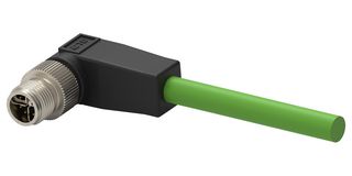 TAX38225102-005 - Sensor Cable, X-Code, 90° M12 Plug, Free End, 8 Positions, 5 m, 16.4 ft - TE CONNECTIVITY
