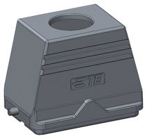 T1320480136-000 - Heavy Duty Connector, Hood, Top Entry, Aluminium Alloy Body, 1 Lever, H48B - TE CONNECTIVITY