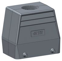 T1329320140-000 - Heavy Duty Connector, Hood, Top Entry, Aluminium Alloy Body, 2 Lever - TE CONNECTIVITY