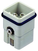 T2080122101-000 - Heavy Duty Connector, HQ, Insert, 12+PE Contacts, H3A, Plug, Crimp Pin - Contacts Not Supplied - TE CONNECTIVITY