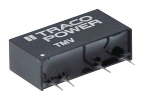 TMV 1215S - Isolated Through Hole DC/DC Converter, 1:1, 1 W, 1 Output, 15 V, 67 mA - TRACO POWER