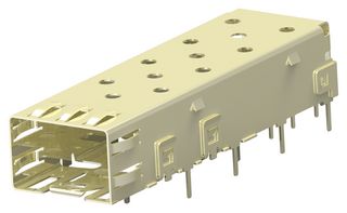 2227303-3 - Cage, SFP, 1 x 1 (Single), Without Heat Sink, Without Light Pipe, Through Hole, Solder Post - TE CONNECTIVITY