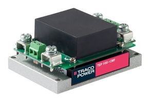 TEP 100-2412-CMF - Isolated Chassis Mount DC/DC Converter, ITE, 2:1, 100 W, 1 Output, 12 V, 8.4 A - TRACO POWER