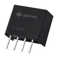 PQS075-S12-S5-S - Isolated Through Hole DC/DC Converter, ITE, 1:1, 750 mW, 1 Output, 5 V, 150 mA - CUI