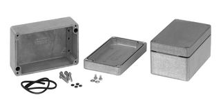 1590Z080GY - Metal Enclosure, Multipurpose, Diecast Aluminium, 80 mm, 100 mm, 100 mm, IP68 - HAMMOND