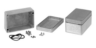 1590Z090 - Metal Enclosure, Multipurpose, Diecast Aluminium, 90 mm, 140 mm, 140 mm, IP68 - HAMMOND
