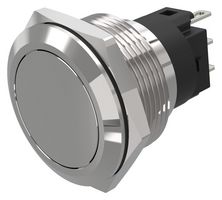 82-6151.2000 - Vandal Resistant Switch, 82 Series, 22.3 mm, SPDT, Maintained, Round Flat Flush, Natural - EAO