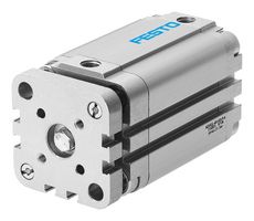 156892 - Compact Air Cylinder, Yoke Piston Rod, Double Acting, 40 mm, G1/8, 1 bar to 10 bar, 60 mm - FESTO