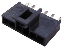 105313-1105 - Pin Header, Power, Wire-to-Board, 2.5 mm, 1 Rows, 5 Contacts, Through Hole Right Angle - MOLEX