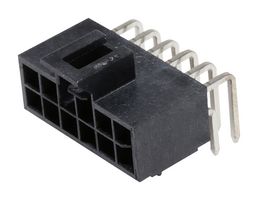 105314-1112 - Pin Header, Power, Wire-to-Board, 2.5 mm, 2 Rows, 12 Contacts, Through Hole Right Angle - MOLEX