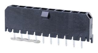 43650-1029 - Pin Header, Power, Wire-to-Board, 3 mm, 1 Rows, 10 Contacts, Through Hole Straight - MOLEX