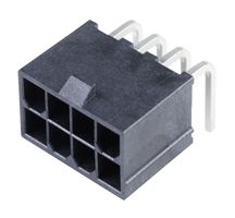 46991-1008 - Pin Header, Power, Wire-to-Board, 4.2 mm, 2 Rows, 8 Contacts, Through Hole Right Angle - MOLEX